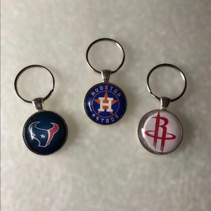 Texans, Astros Rockets Keychains